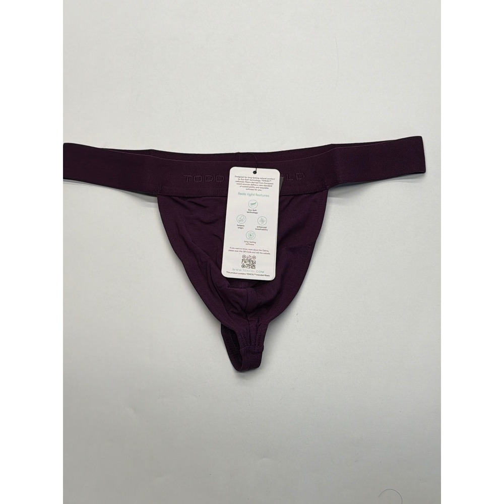 Todd Sanfield Essential Thong Deep Purple ES1710 Mens Size S New